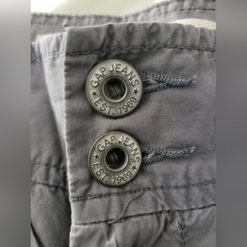 Gap Steel Gray Utility Cropped Pants